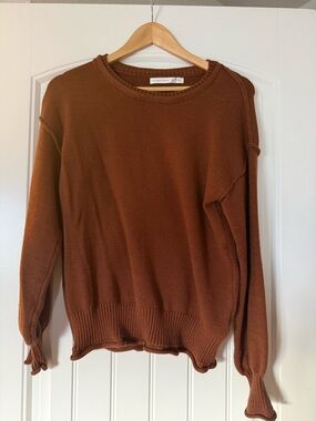 Altar'd State Rust Brown Crewneck Sweater